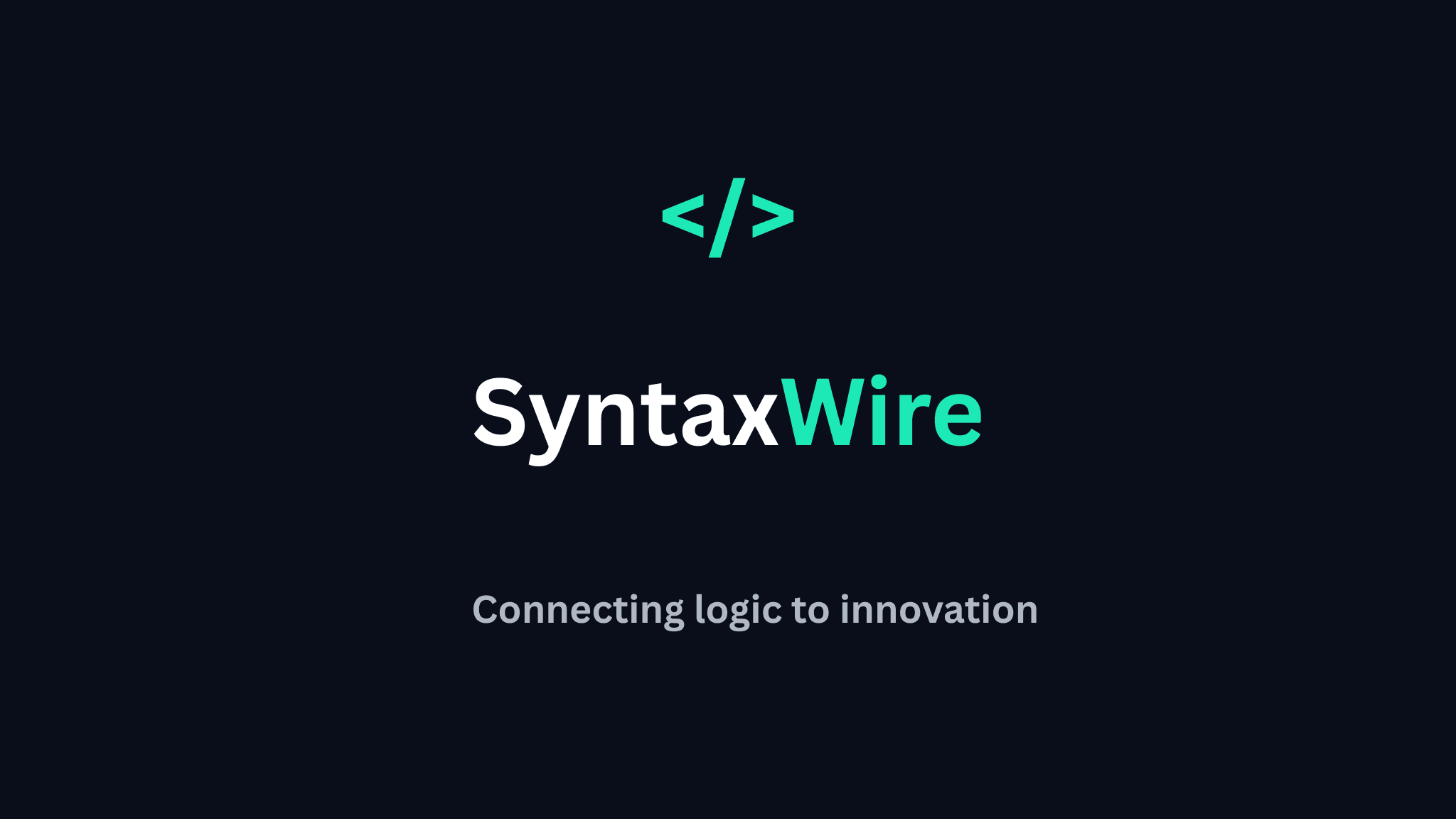 SyntaxWire brand banner